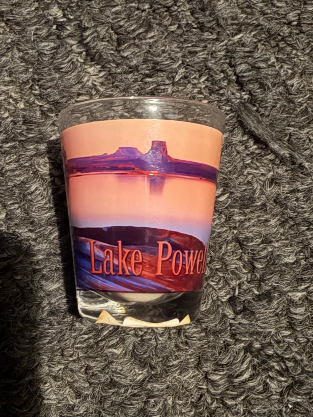 Lake Powell skyline shot glass